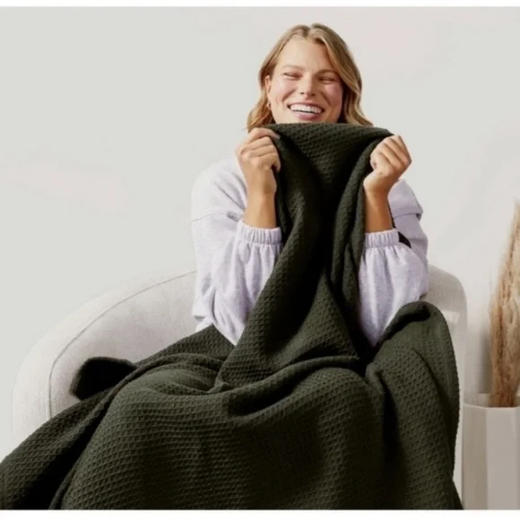 SALE Arhaus Waffle Blanket - Picture 4 of 7